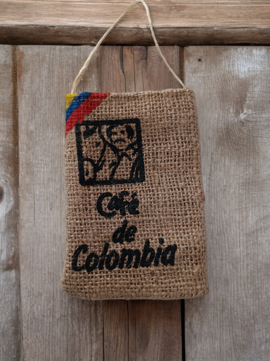 Minikaffeesack 12x9 "Cafe de Colombia "